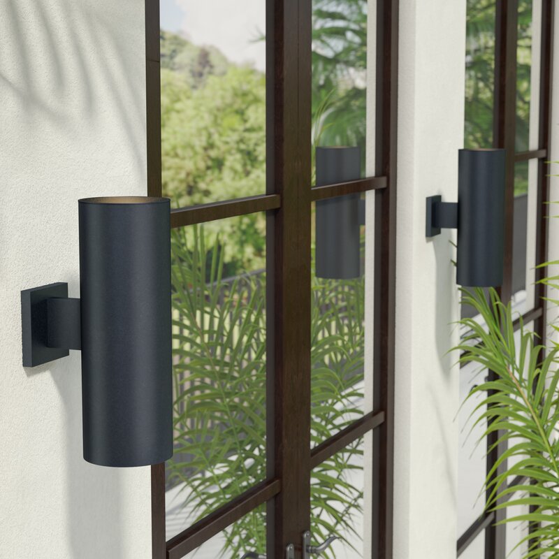 2-Light Outdoor Armed Sconce